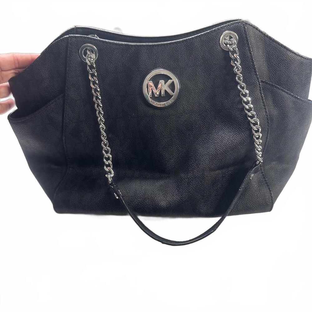 Michael Kors Leather Jet Set Tote Bag - Picture 3 of 11